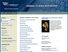 Tablet Screenshot of animalstudiesrepository.org